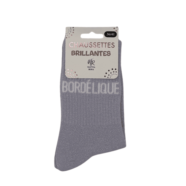 Chaussettes à paillettes bordélique