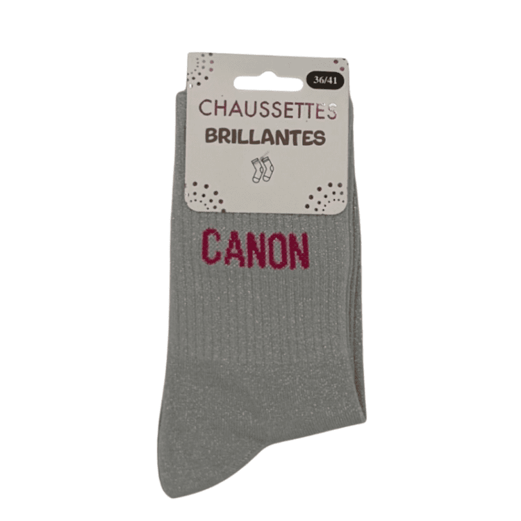Chaussettes à paillettes canon