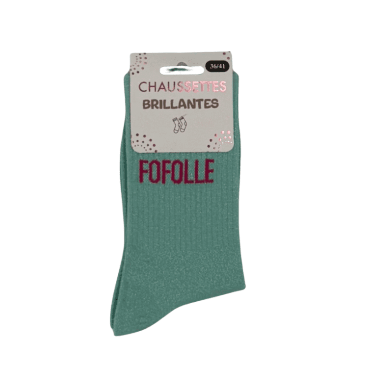 Chaussettes à paillettes fofolle