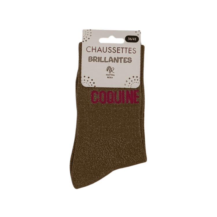 Chaussettes à paillettes coquine