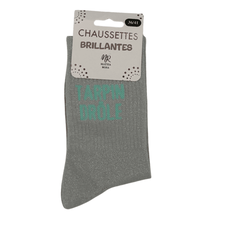Chaussettes à paillettes tarpin drole