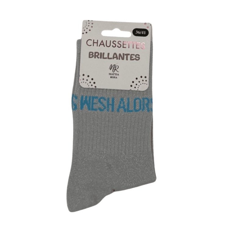 Chaussettes à paillettes wesh alors