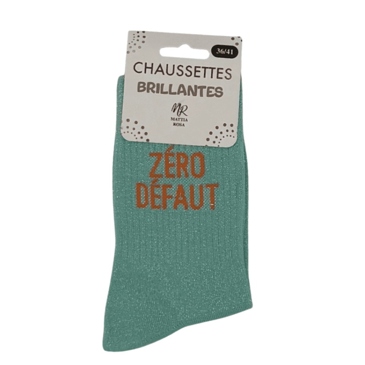 Chaussettes à paillettes zéro défaut