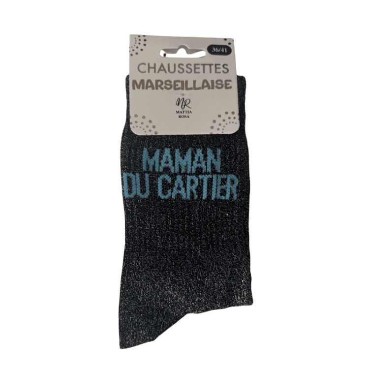 Chaussettes à paillettes maman du cartier