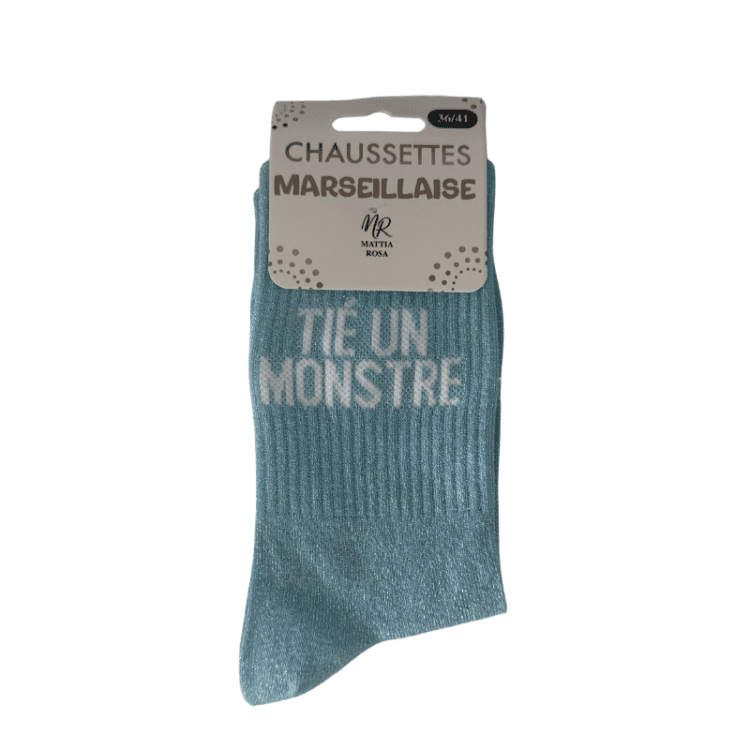 Chaussettes à paillettes tié un monstre