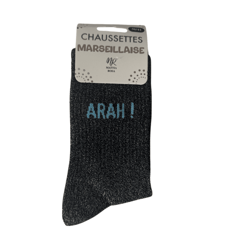 chaussettes à paillettes arah !