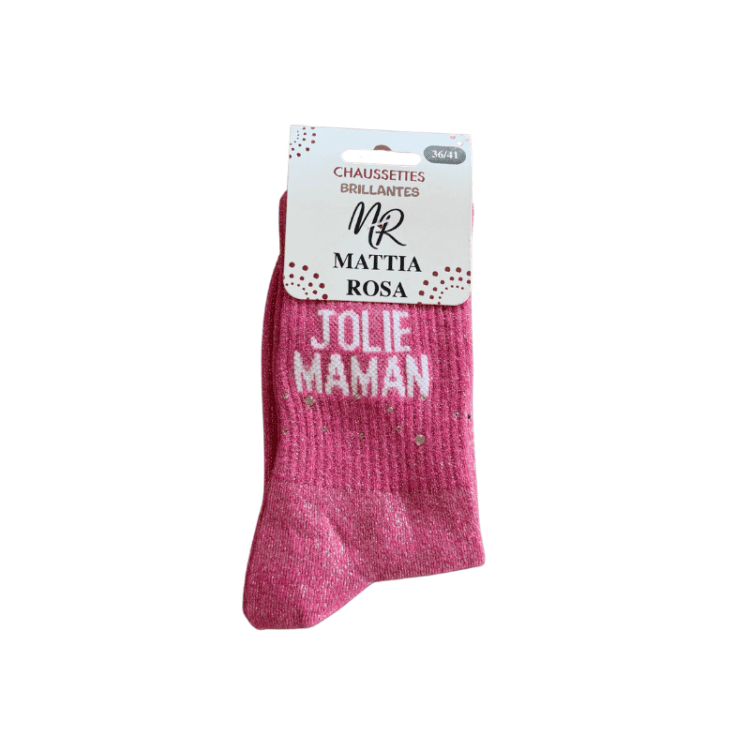 Chaussettes à strass Jolie maman