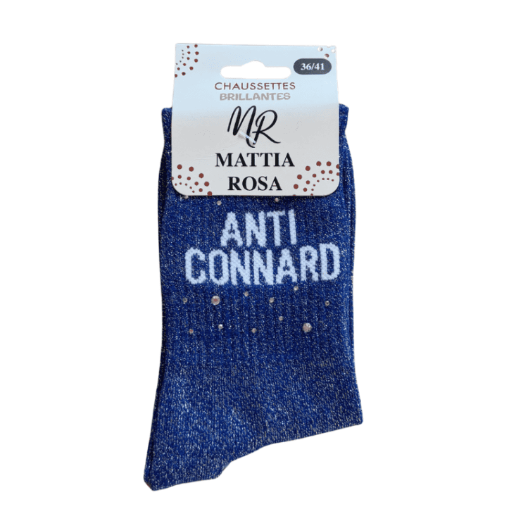 Chaussettes à strass anti connard