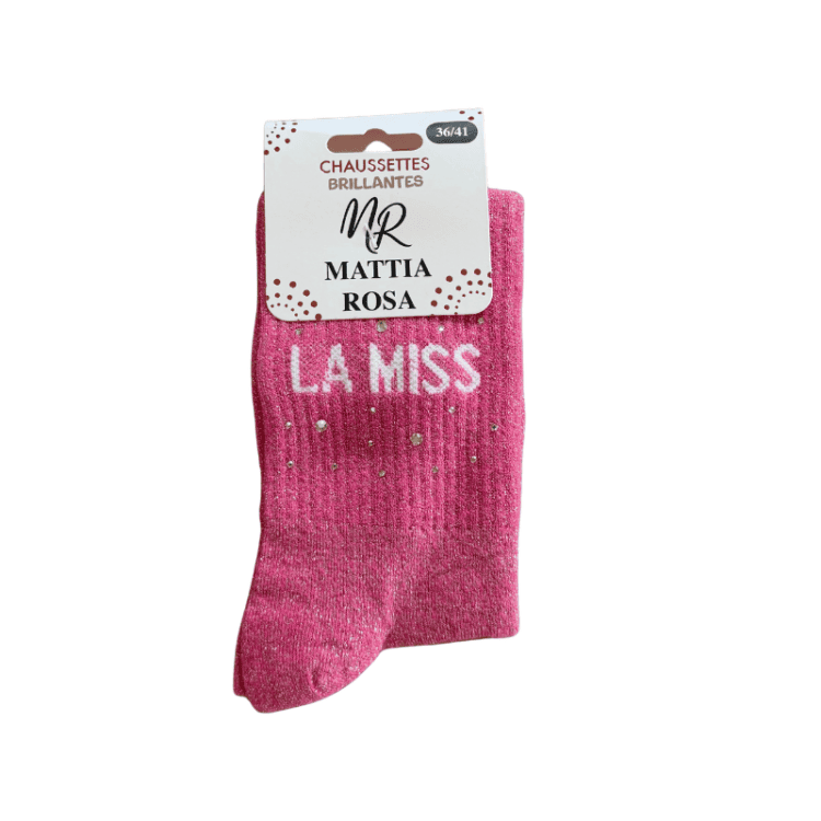 Chaussettes à strass la miss