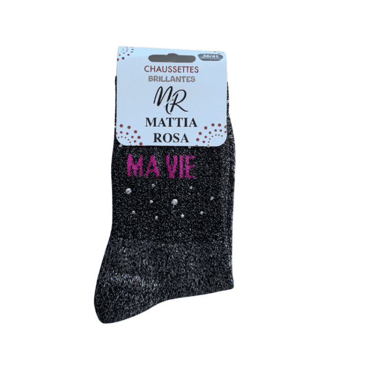 Chaussettes à strass ma vie