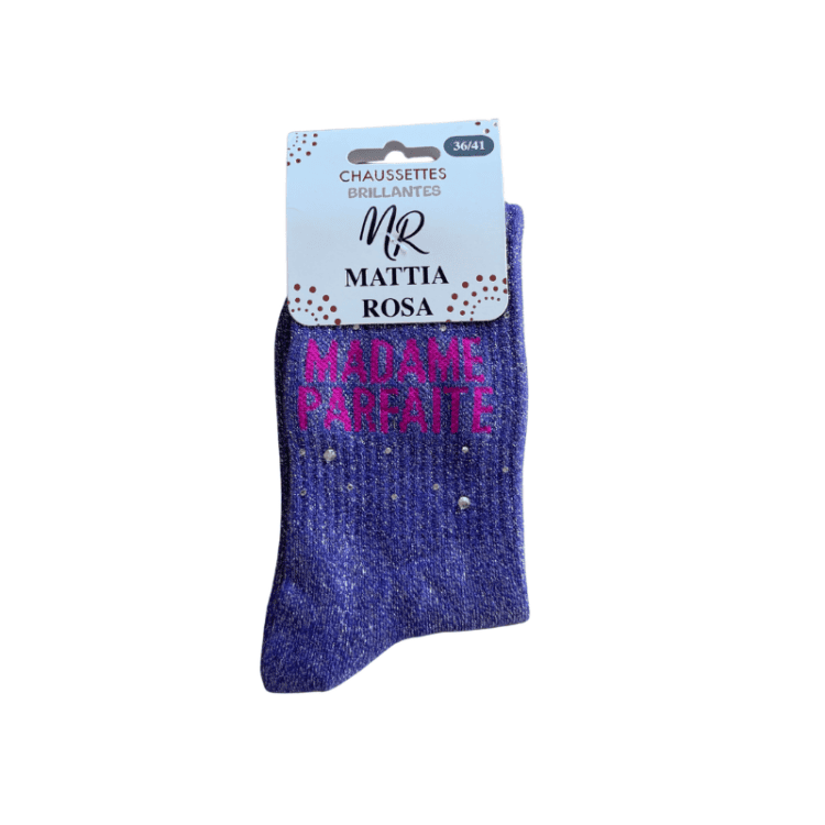 Chaussettes à strass madame parfaite