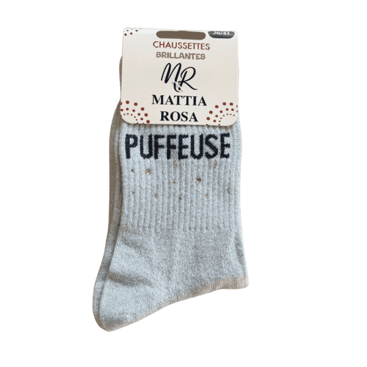 Chaussettes à strass puffeuse