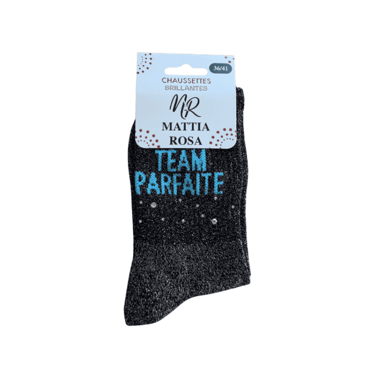 chaussettes à strass team parfaite