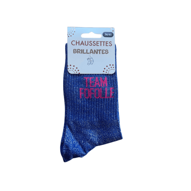 Chaussettes à paillettes team fofolle